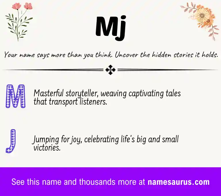 Acrostic poem about Mj.