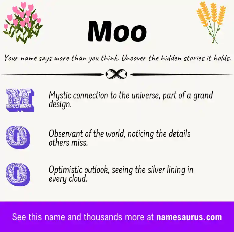 Acrostic poem about Moo.