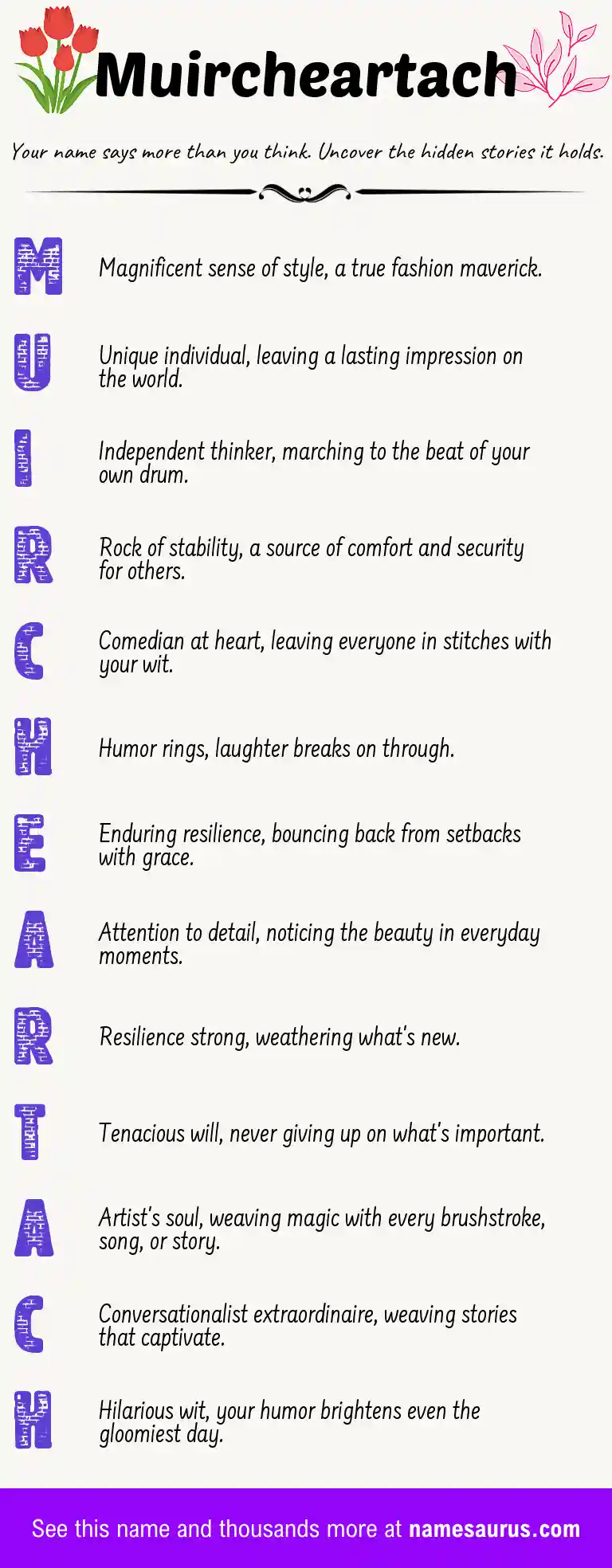Acrostic poem about Muircheartach.