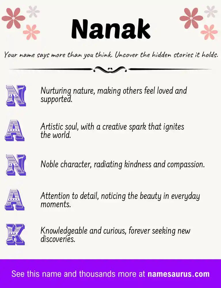 Acrostic poem about Nanak.