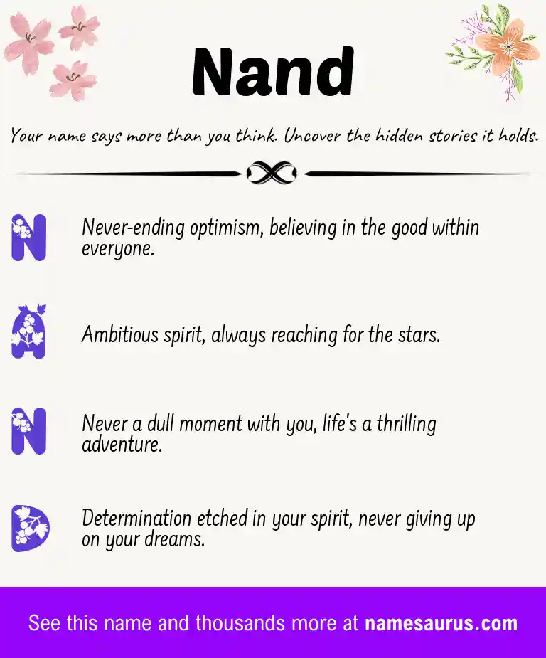 Acrostic poem about Nand.