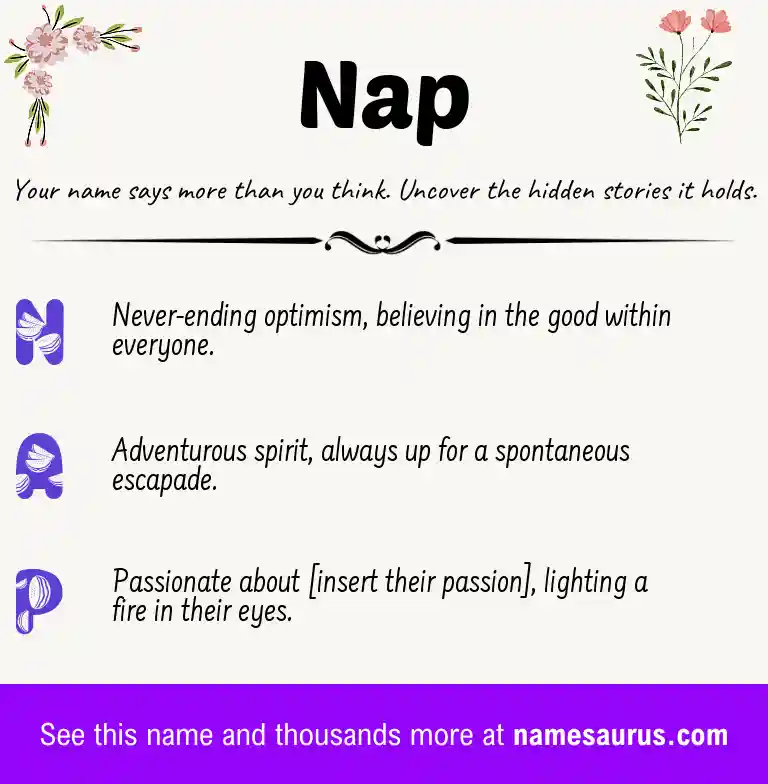 Acrostic poem about Nap.