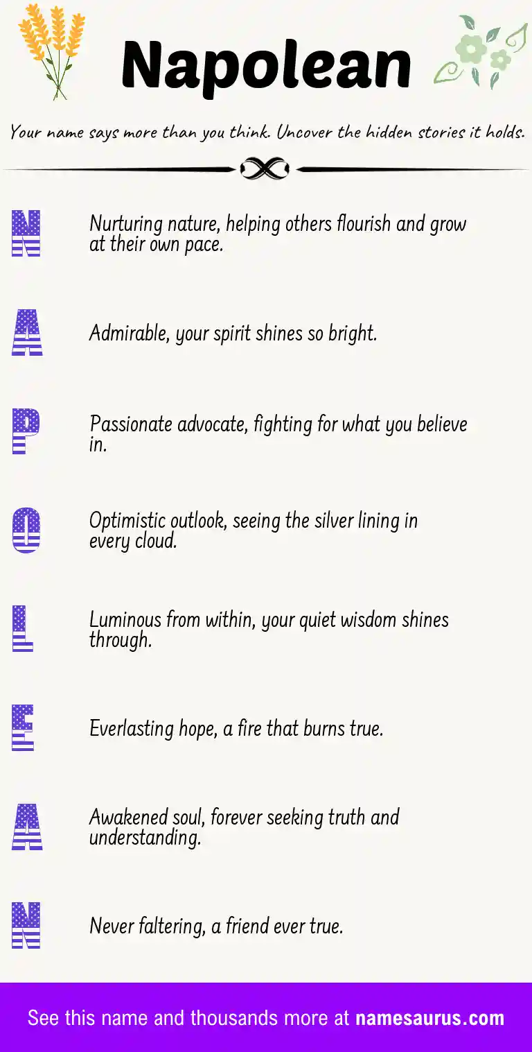 Acrostic poem about Napolean.