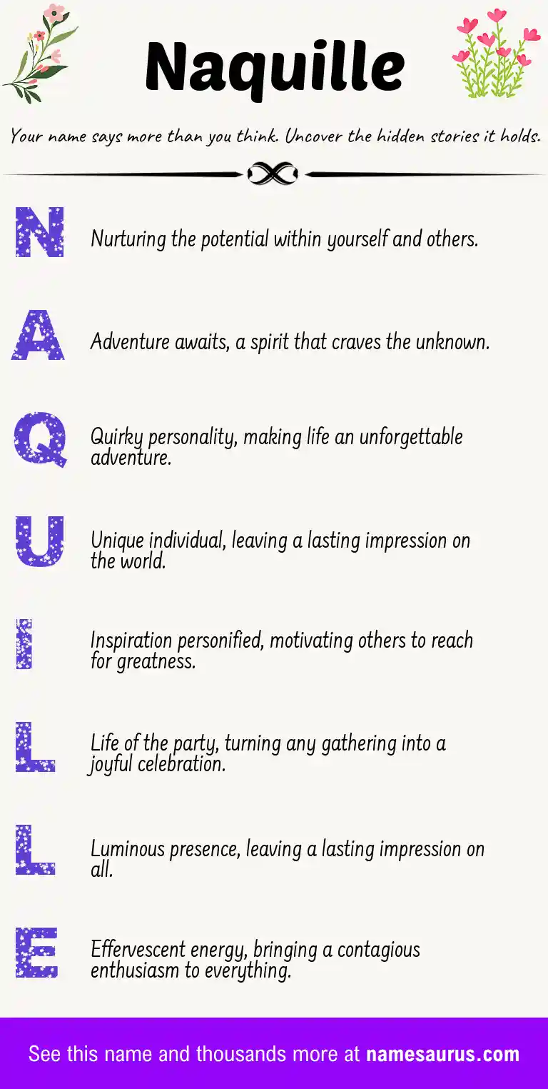Acrostic poem about Naquille.