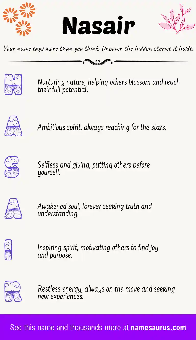 Acrostic poem about Nasair.