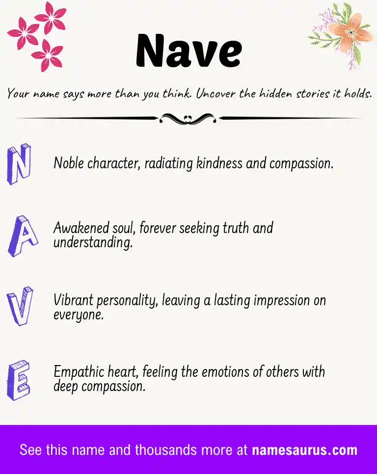 Acrostic poem about Nave.