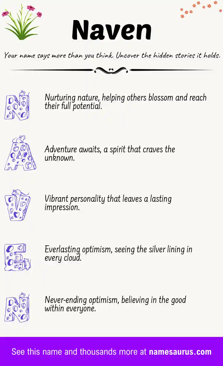 Acrostic poem about Naven.