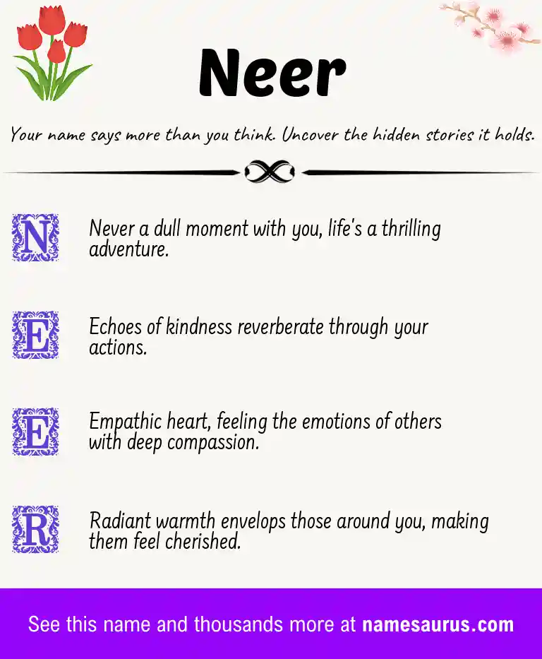 Acrostic poem about Neer.