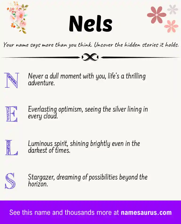 Acrostic poem about Nels.