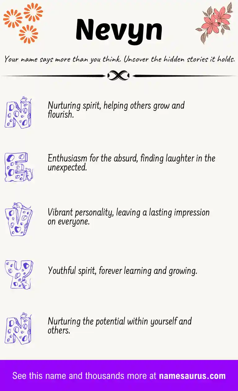 Acrostic poem about Nevyn.