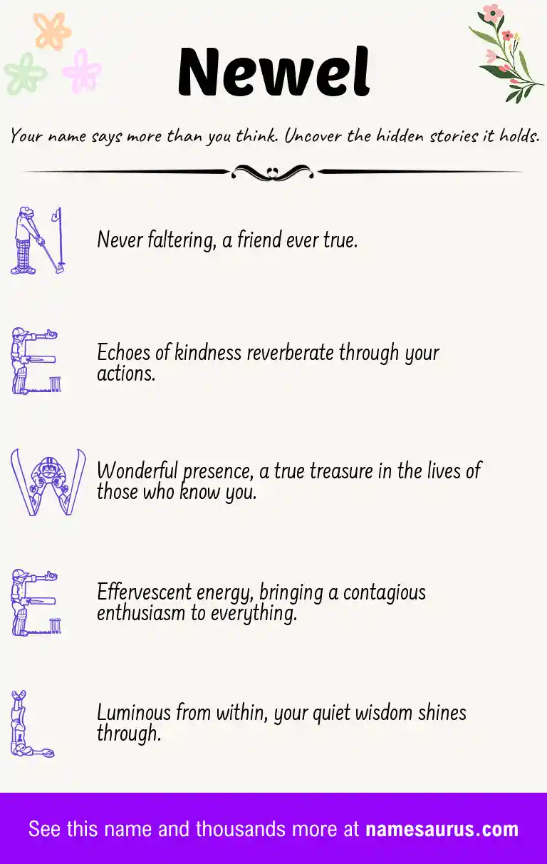 Acrostic poem about Newel.
