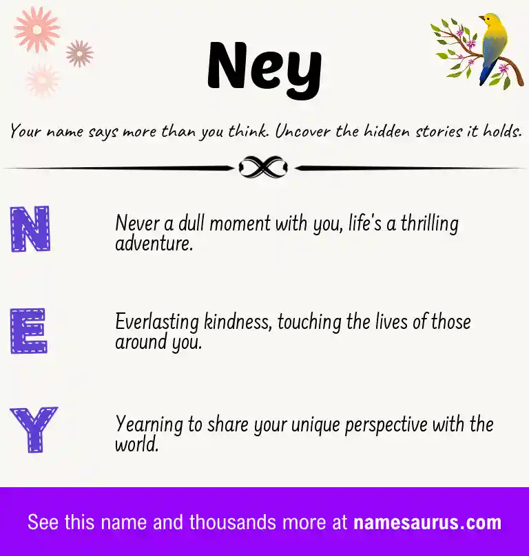 Acrostic poem about Ney.