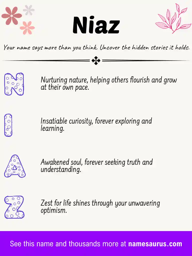 Acrostic poem about Niaz.
