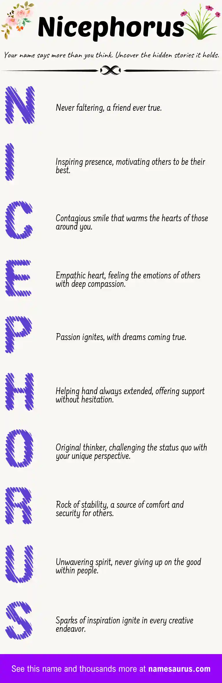 Acrostic poem about Nicephorus.