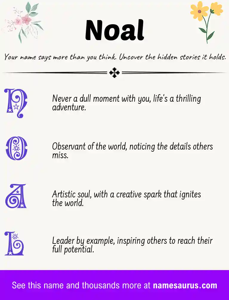 Acrostic poem about Noal.
