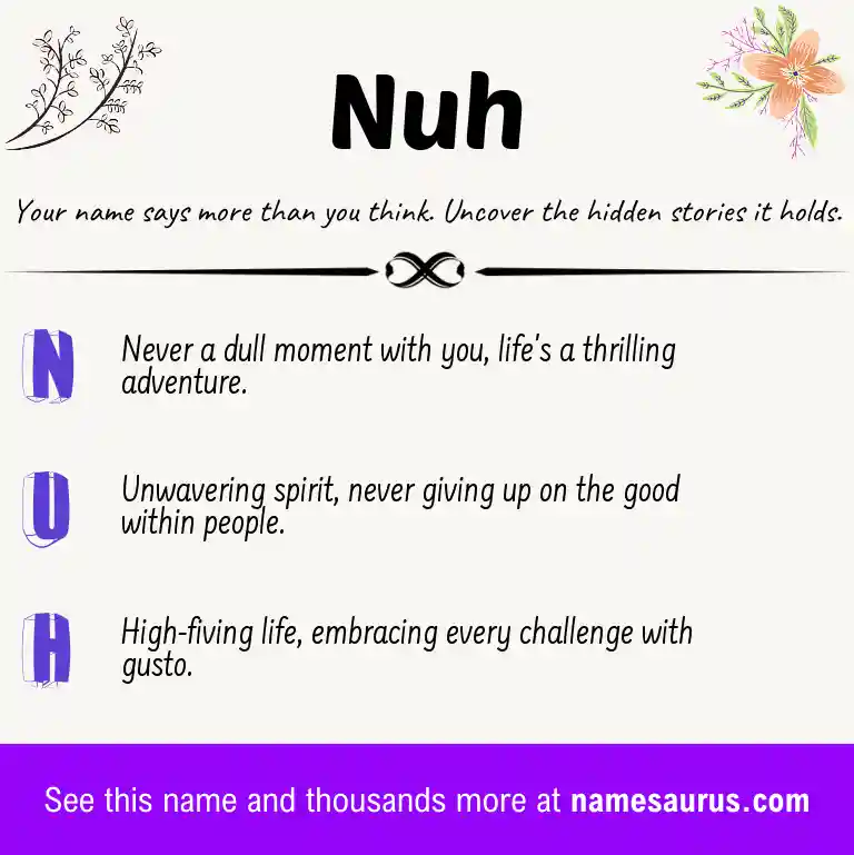 Acrostic poem about Nuh.
