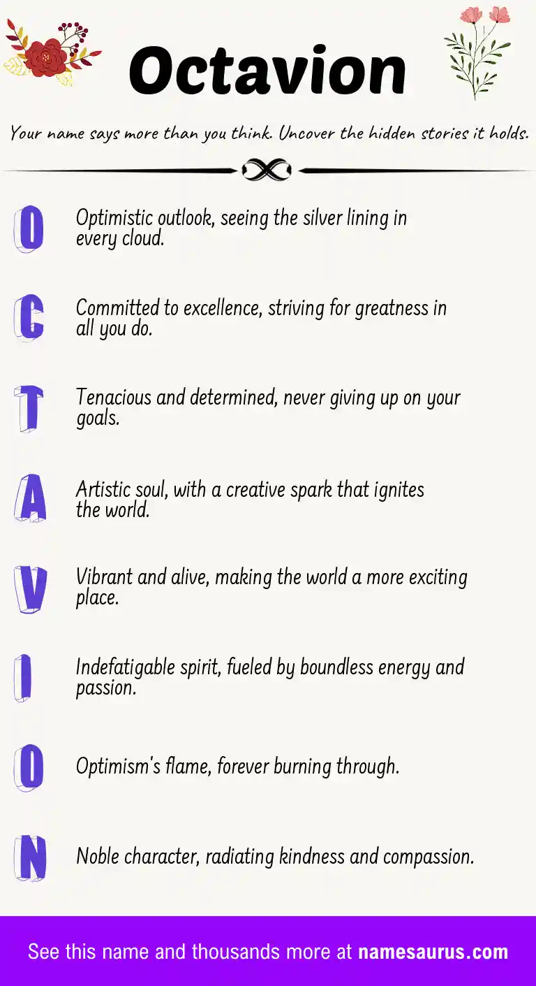 Acrostic poem about Octavion.