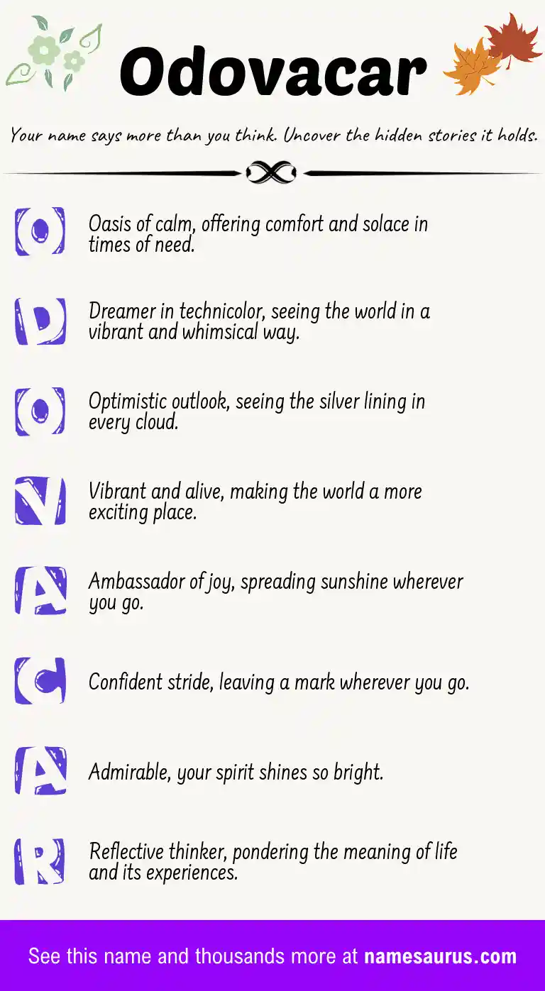 Acrostic poem about Odovacar.