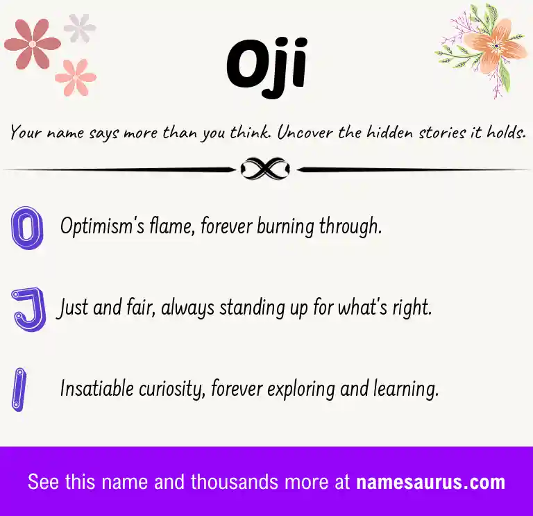 Acrostic poem about Oji.