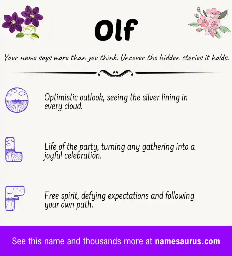 Acrostic poem about Olf.