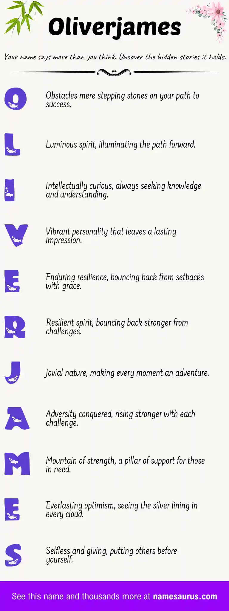 Acrostic poem about Oliverjames.