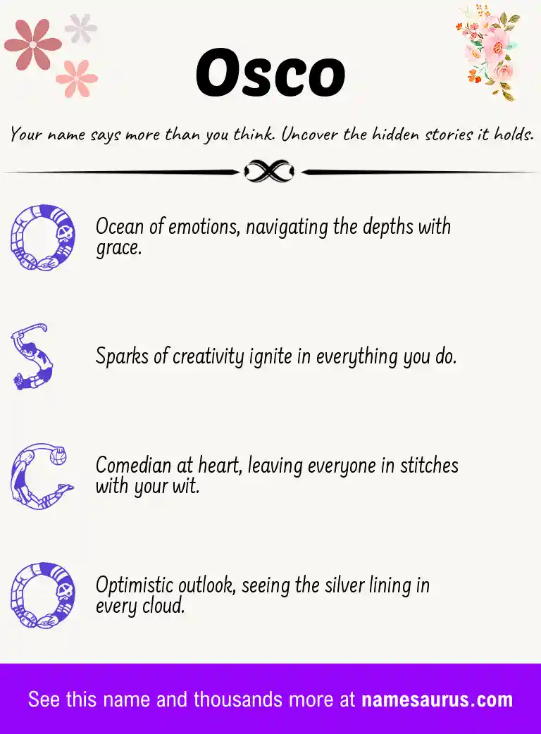 Acrostic poem about Osco.