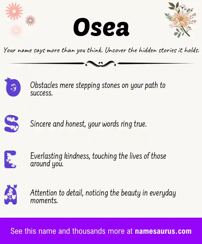 Acrostic poem about Osea.