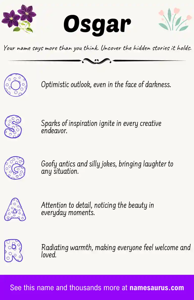 Acrostic poem about Osgar.