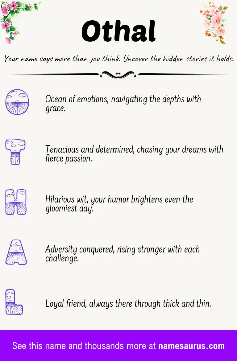 Acrostic poem about Othal.