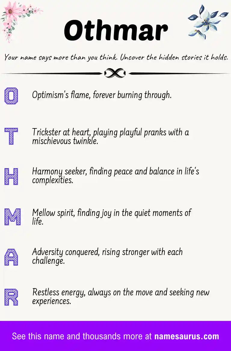 Acrostic poem about Othmar.
