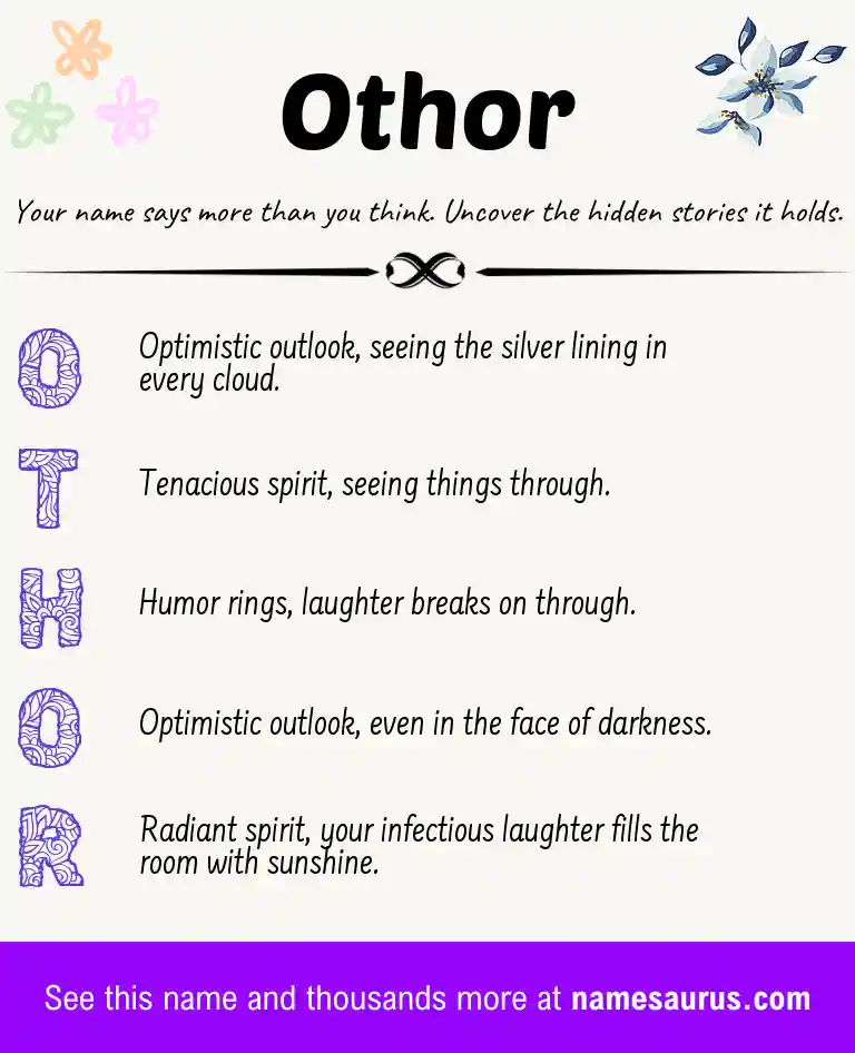 Acrostic poem about Othor.