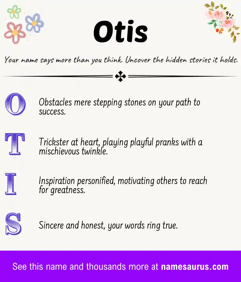 Acrostic poem about Otis.