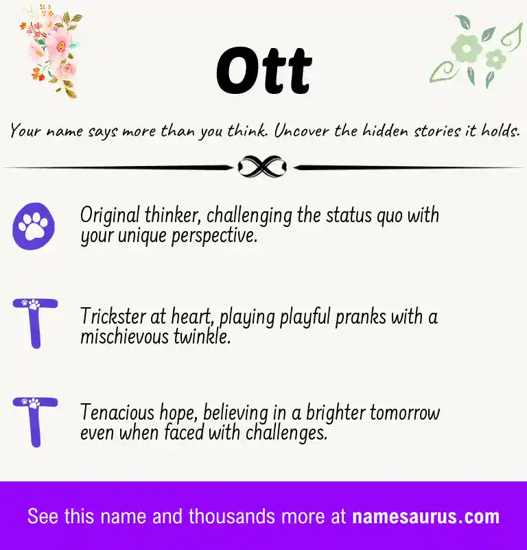 Acrostic poem about Ott.
