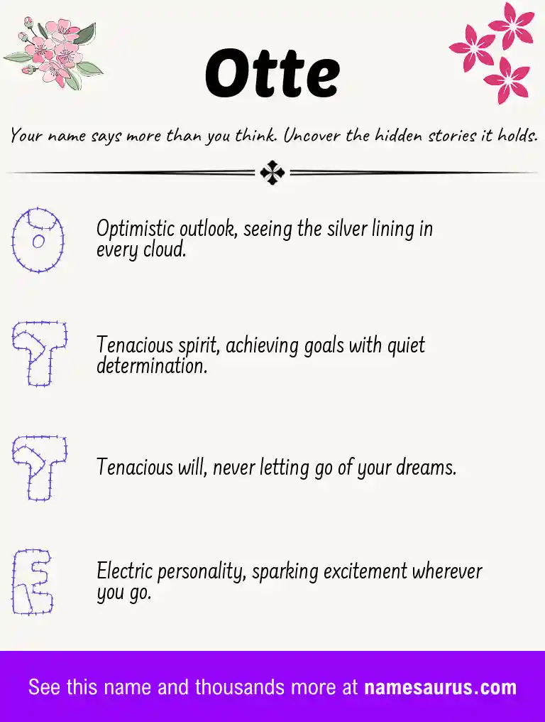 Acrostic poem about Otte.