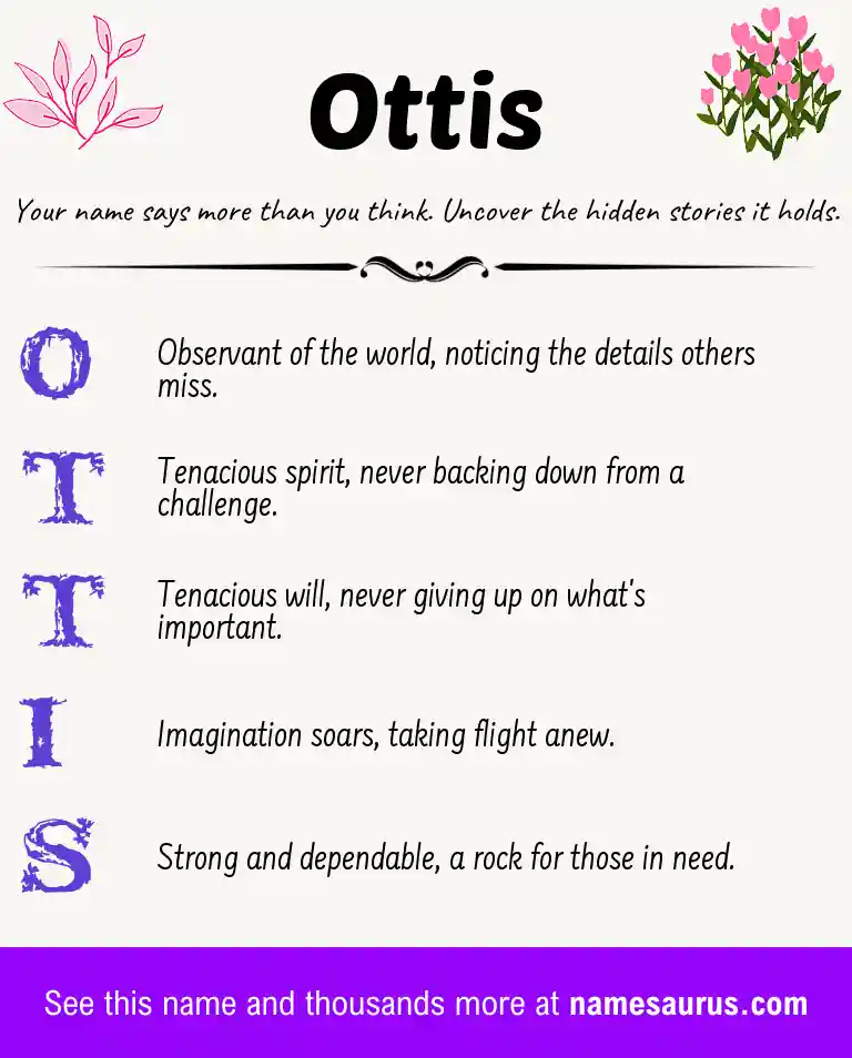 Acrostic poem about Ottis.