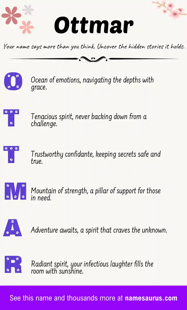Acrostic poem about Ottmar.