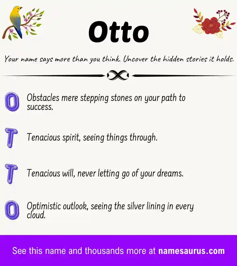 Acrostic poem about Otto.