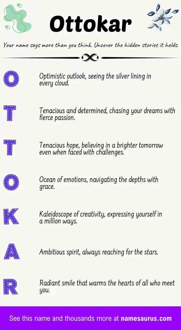 Acrostic poem about Ottokar.