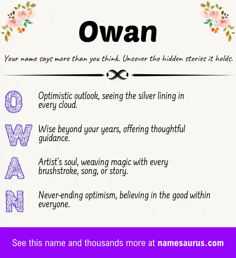 Acrostic poem about Owan.