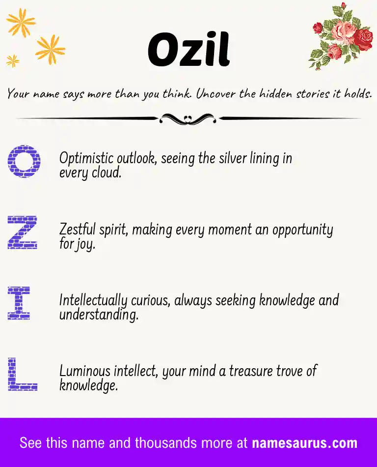 Acrostic poem about Ozil.