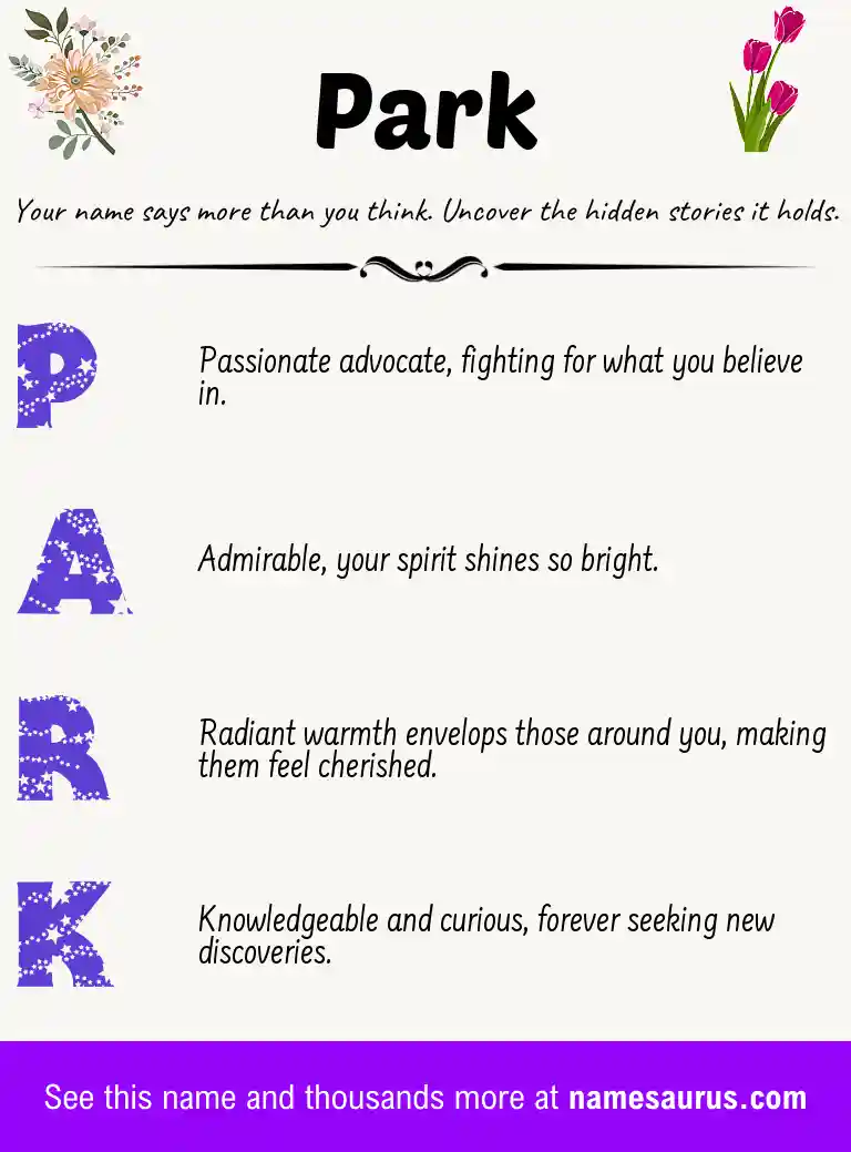 Acrostic poem about Park.