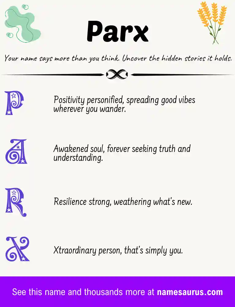 Acrostic poem about Parx.