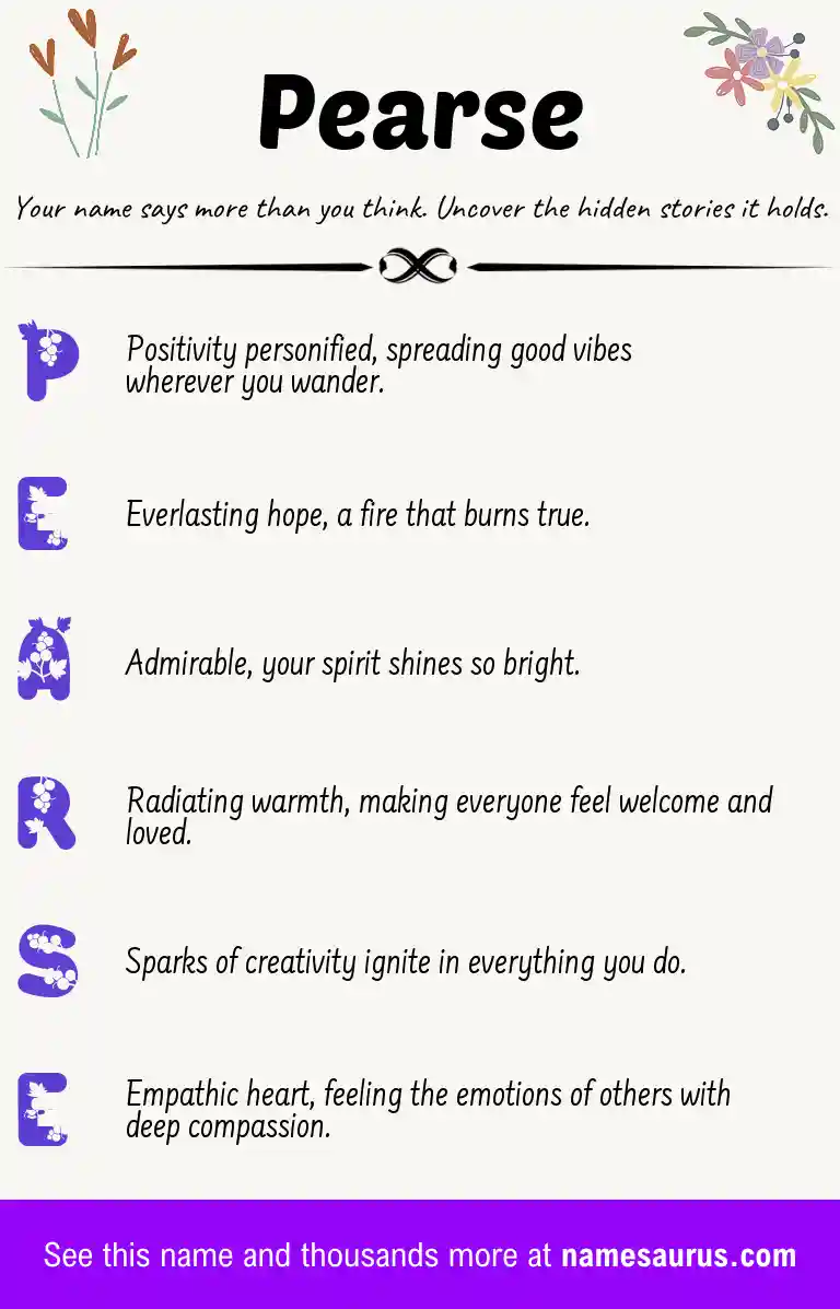Acrostic poem about Pearse.