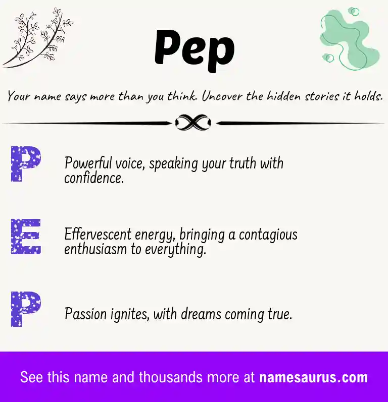 Acrostic poem about Pep.