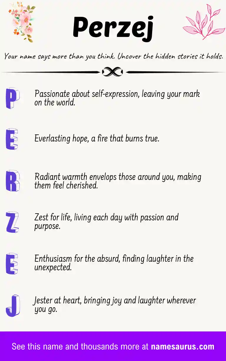 Acrostic poem about Perzej.