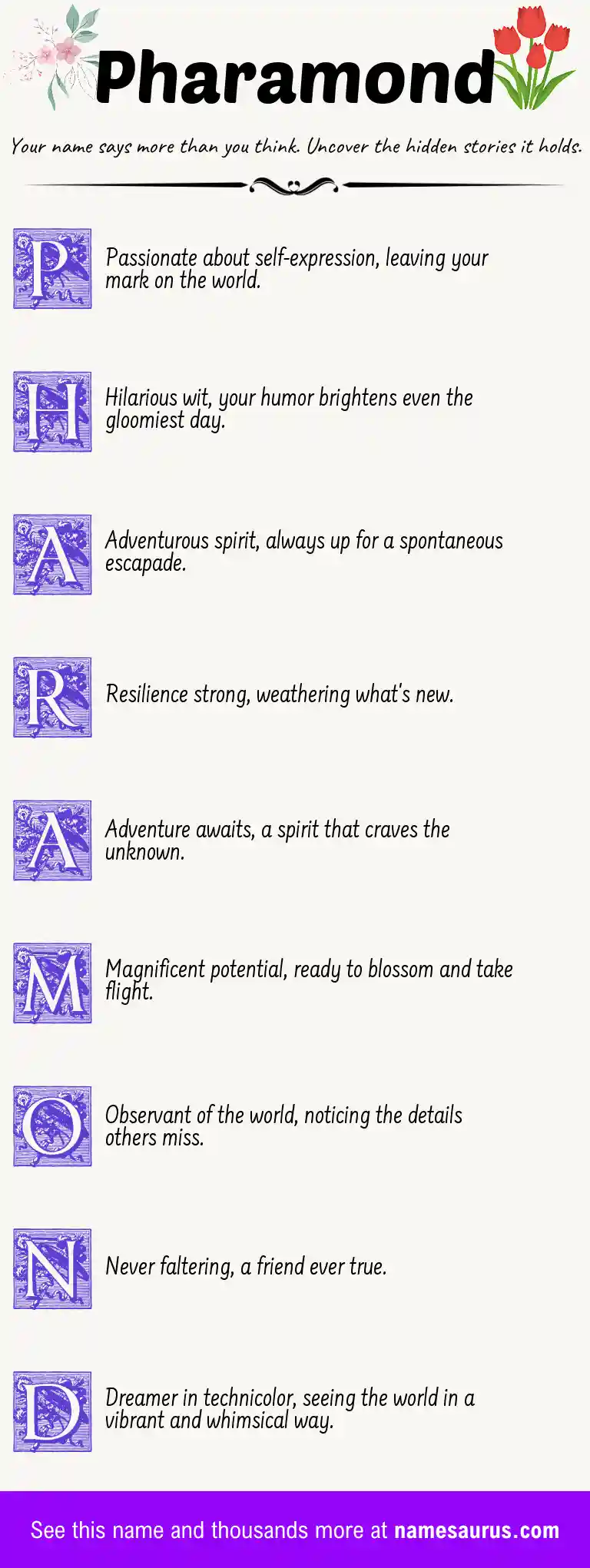 Acrostic poem about Pharamond.