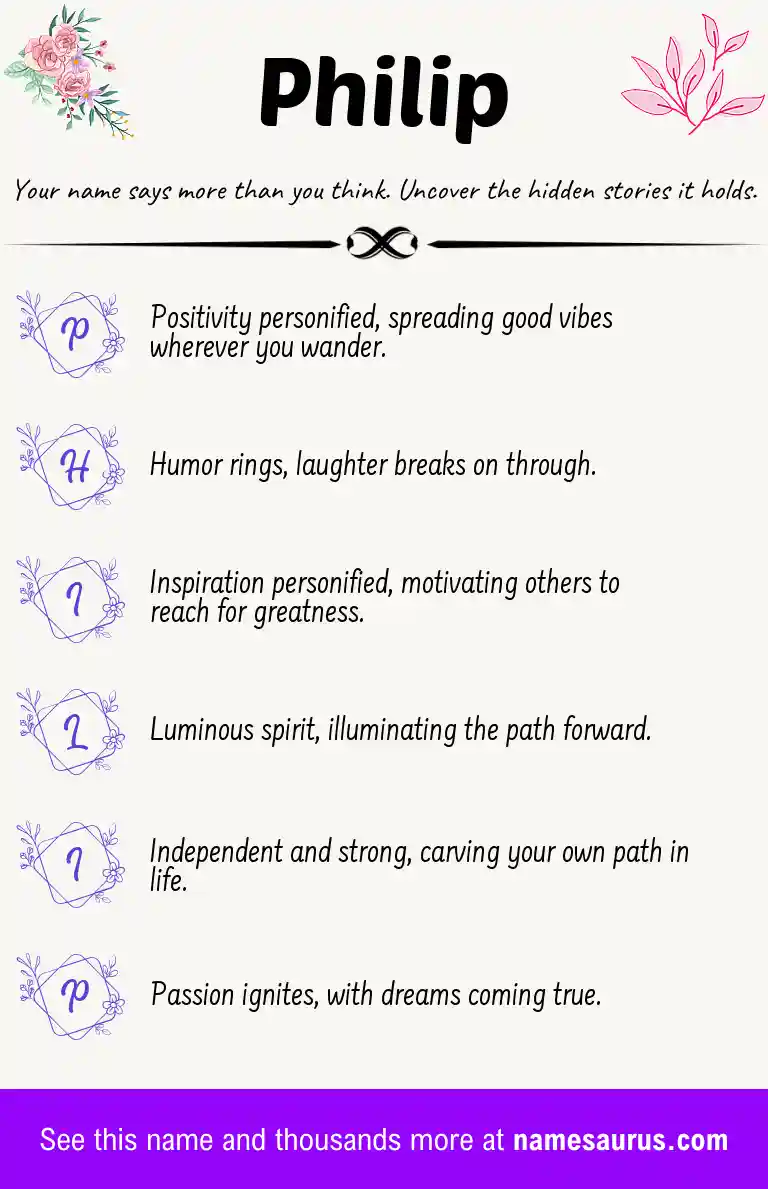 Acrostic poem about Philip.