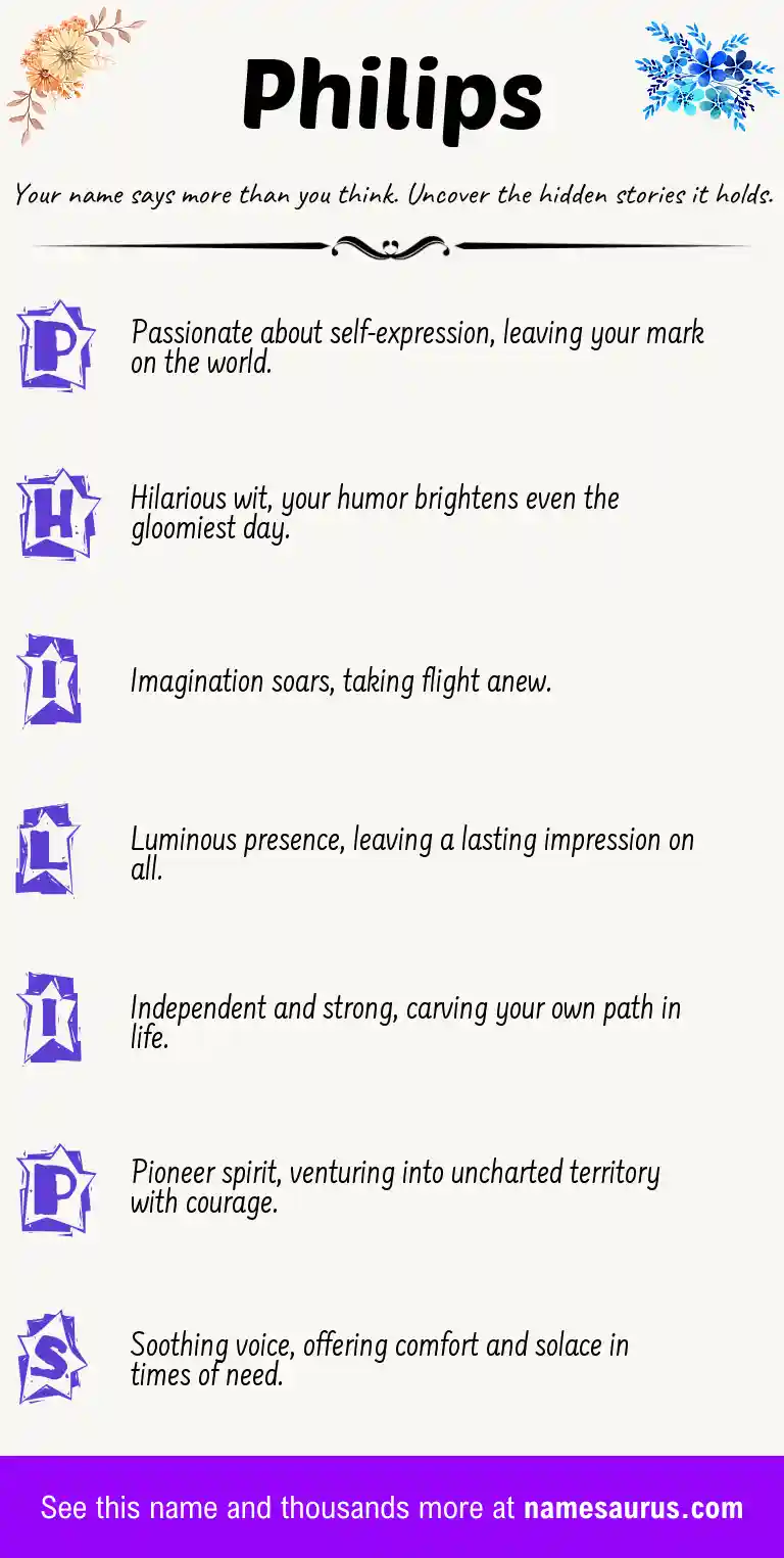 Acrostic poem about Philips.