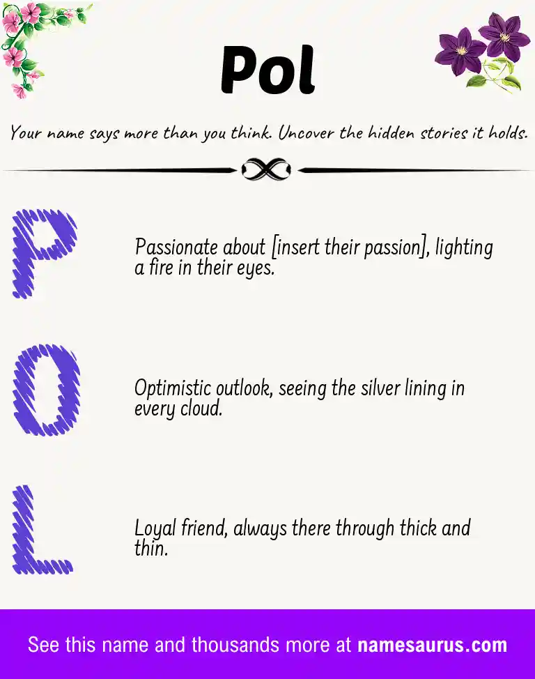 Acrostic poem about Pol.
