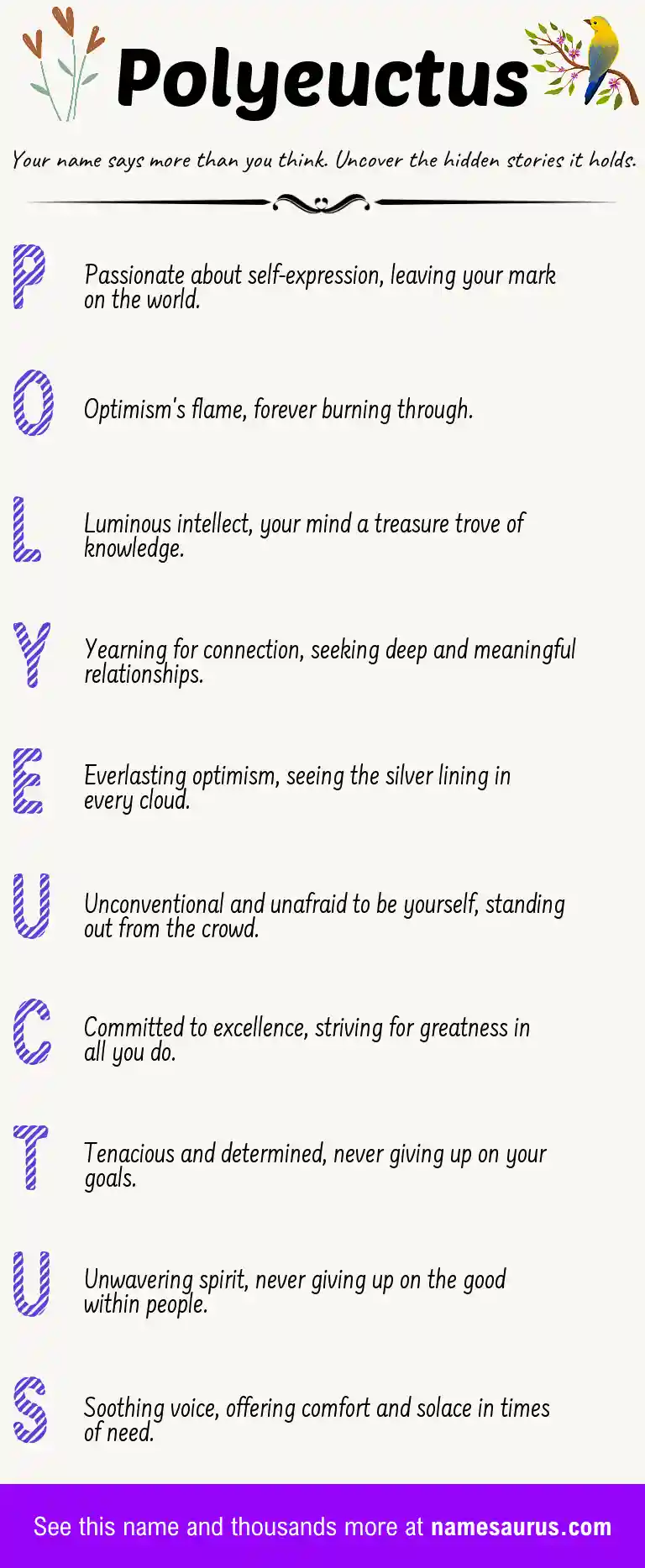 Acrostic poem about Polyeuctus.